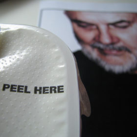 Peel Here next to photo of John Peel RC 195: Keep It Peel mashup eclectic music podcast cover